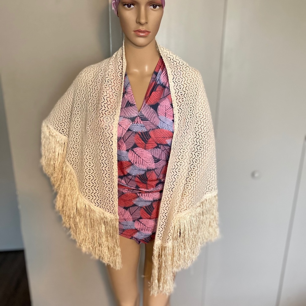 CALIFORNIA THINGS VINTAGE SHAWL - Picture 2 of 4